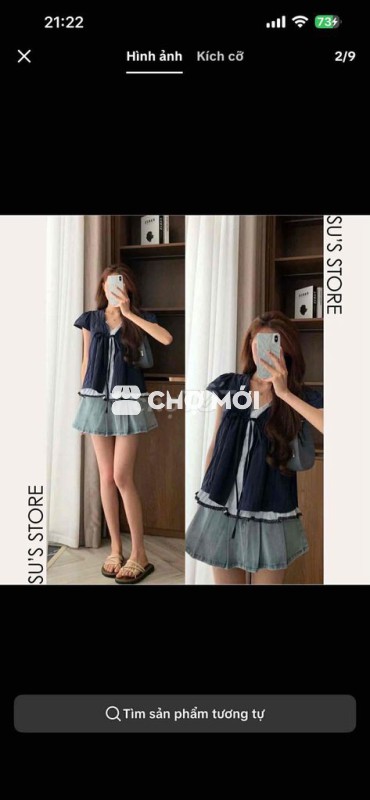 áo mùa hè mát mẻ(size s,m đều mặc dc )