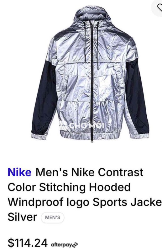 Áo khoác thể thao Nike Nam Bạc