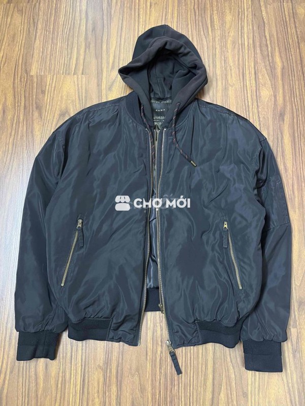 Áo khoác bomber Zara nam size M