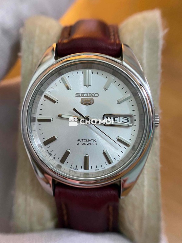 Đồng hồ Seiko Nam Dây da 37mm