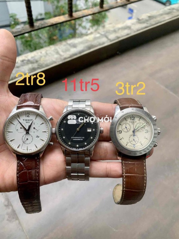 Đồng hồ đeo tay Tissot Nam dây da Nâu