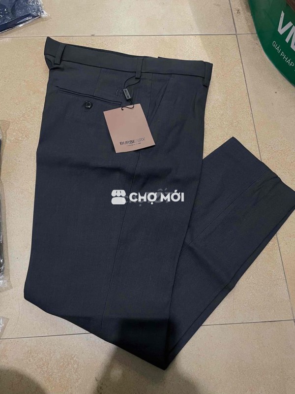 Quần âu nam Burberry vải Đen size 31