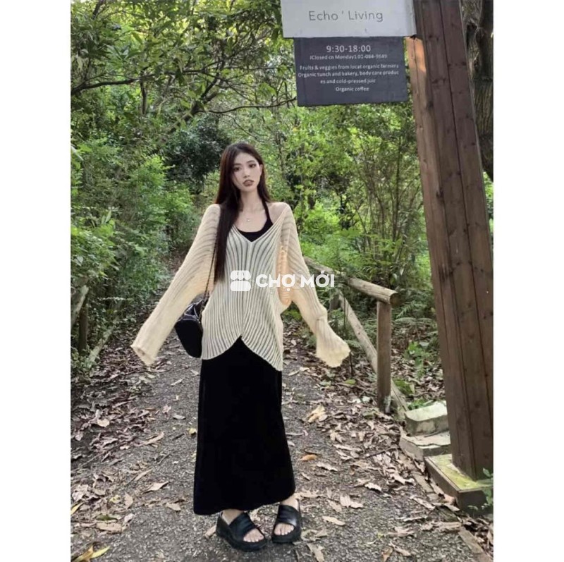 Thanh lí Bộ đồ nữ len dệt kim