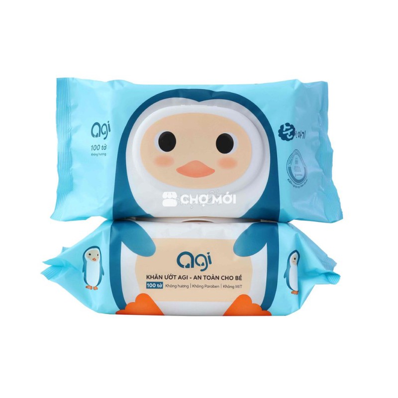 Khăn ướt Agi không mùi 100 tờ