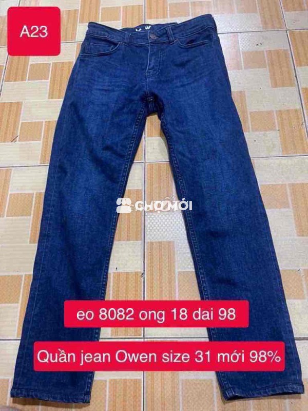 Quần jean nam Owen size 31 Xanh