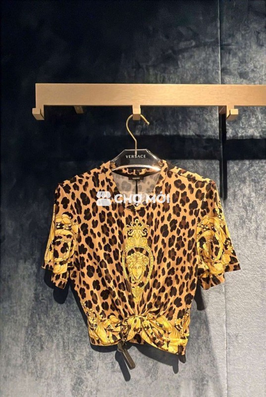 Áo croptop nữ Versace Kim băng