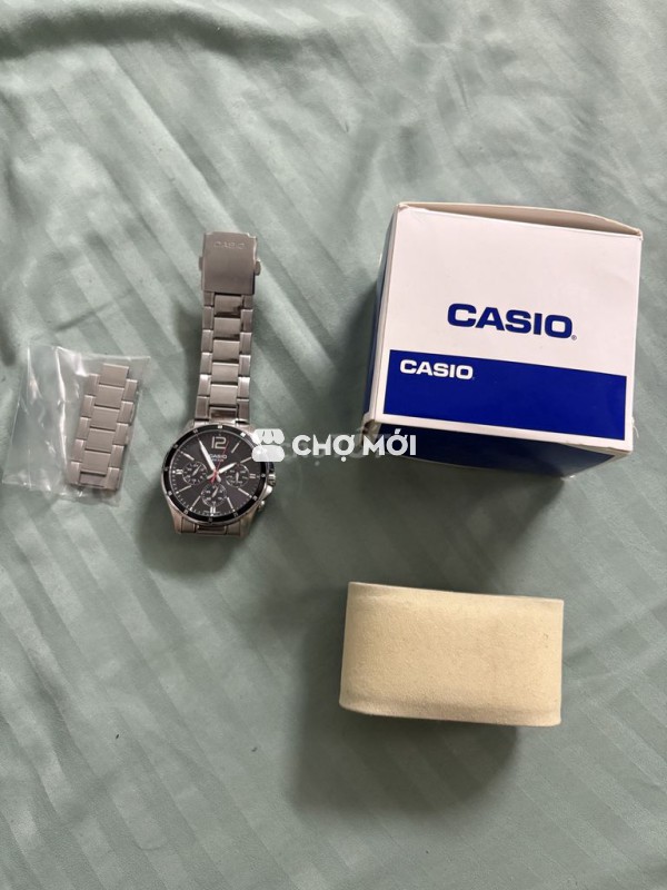 Đồng hồ Casio MTP-1374D-1A Nam Bạc