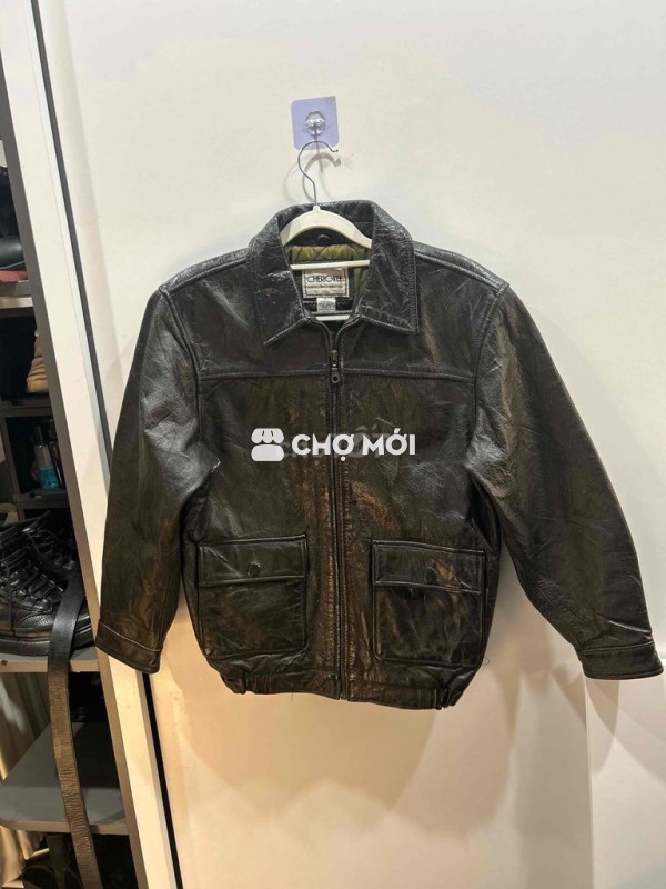 Áo khoác da thật hiệu Cherokee