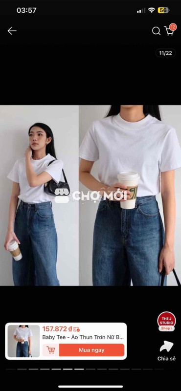 Áo thun nữ size XL rất mới