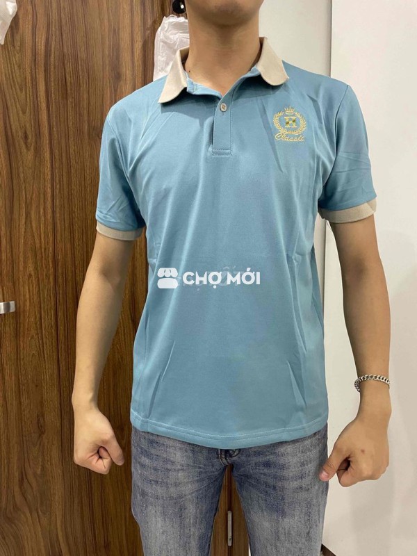 Áo sơ mi cộc tay Nam Xanh dương