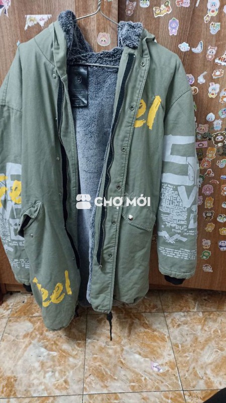 Áo khoác nam Kaki lót lông Size to