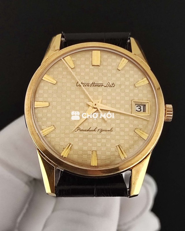 Đồng hồ Citizen Homer Date Vàng Nam