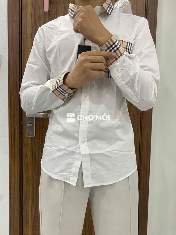 Áo sơ mi Nam Hamino Vải Trắng