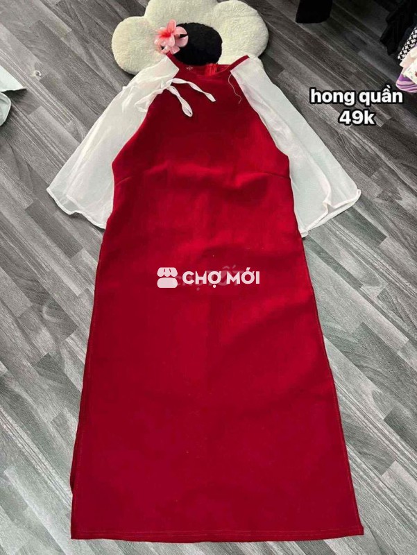 Áo dài Nhung tăm nữ size S, M