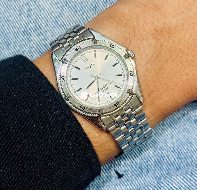Đồng hồ Seiko Carib Alba Nam Bạc