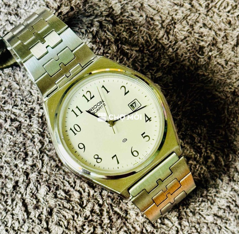 Đồng hồ đeo tay Ricoh Nam Thép Bạc