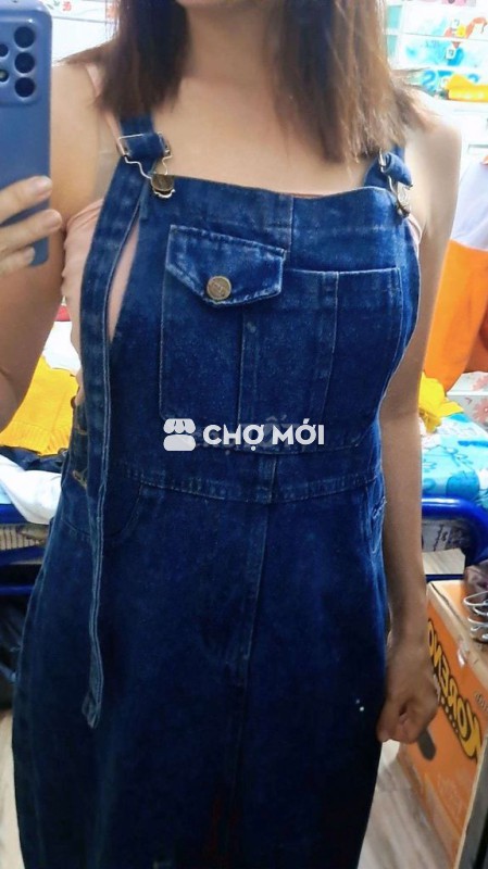 Váy yếm Jean nữ trẻ trung