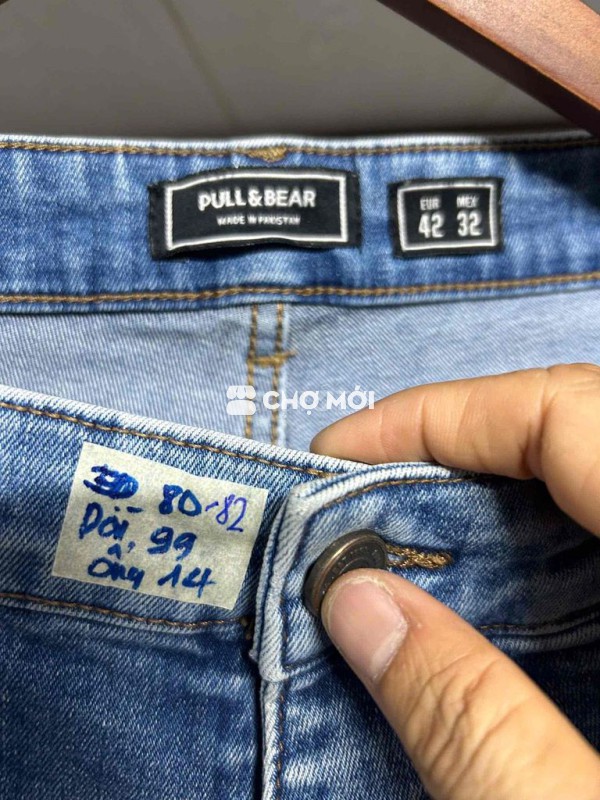 Quần jean nam Pull&Bear Denim size 42