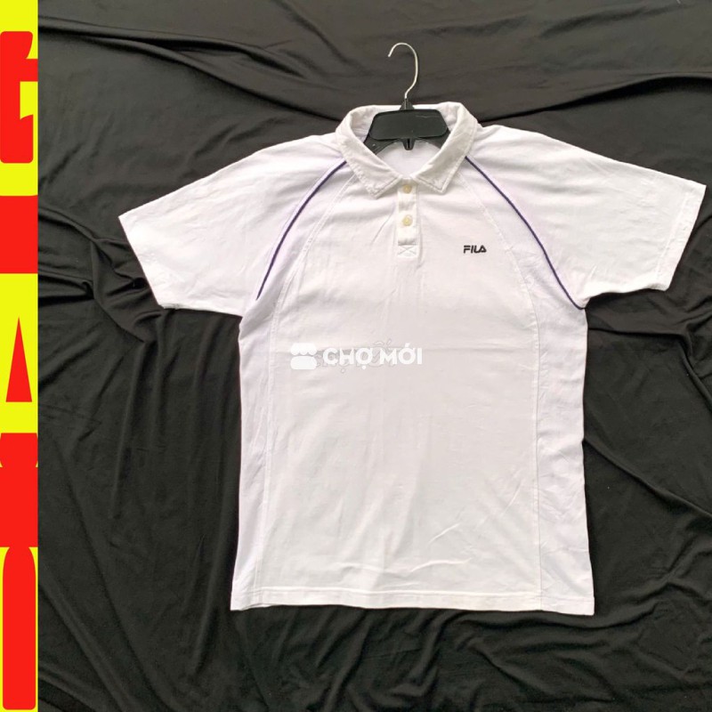 💥Áo thun FILA - sz L 60-67kg - trắng - FREE SHIP
