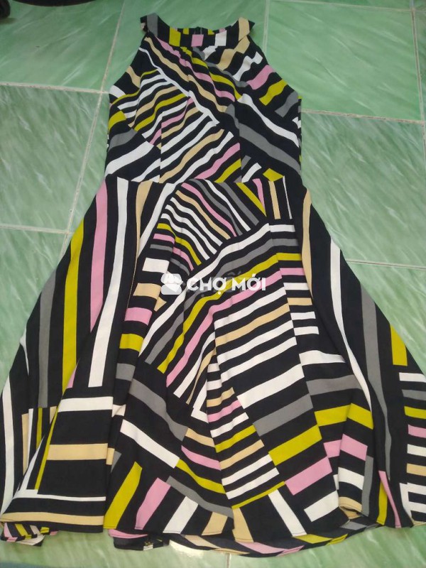 Đầm Nữ Vải mềm mại Sọc đa màu