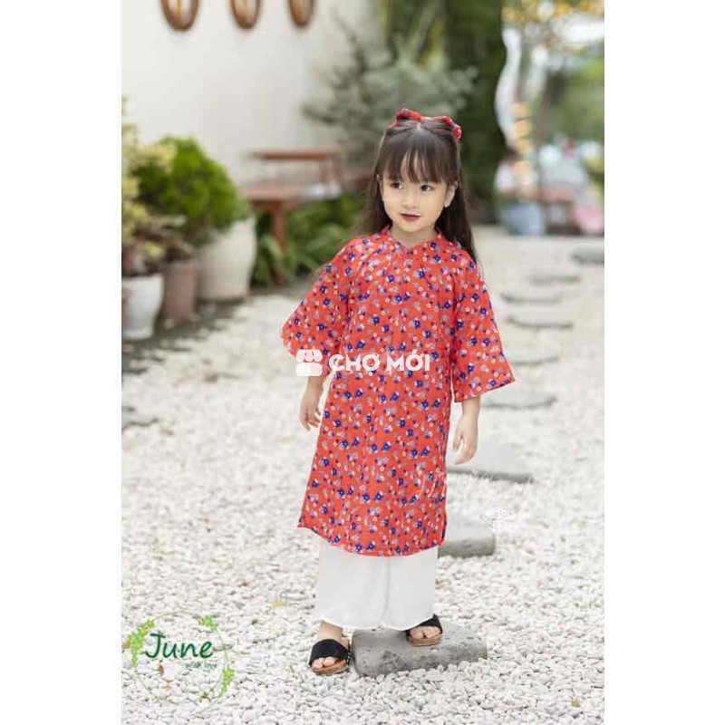 Áo dài Nữ trẻ em Đỏ size 2-6