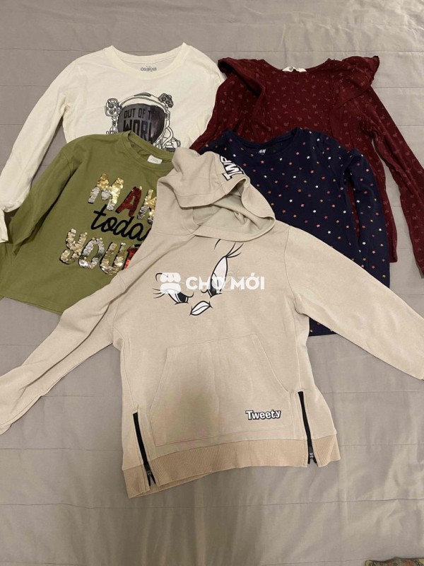 Quần áo bé gái size 1m30