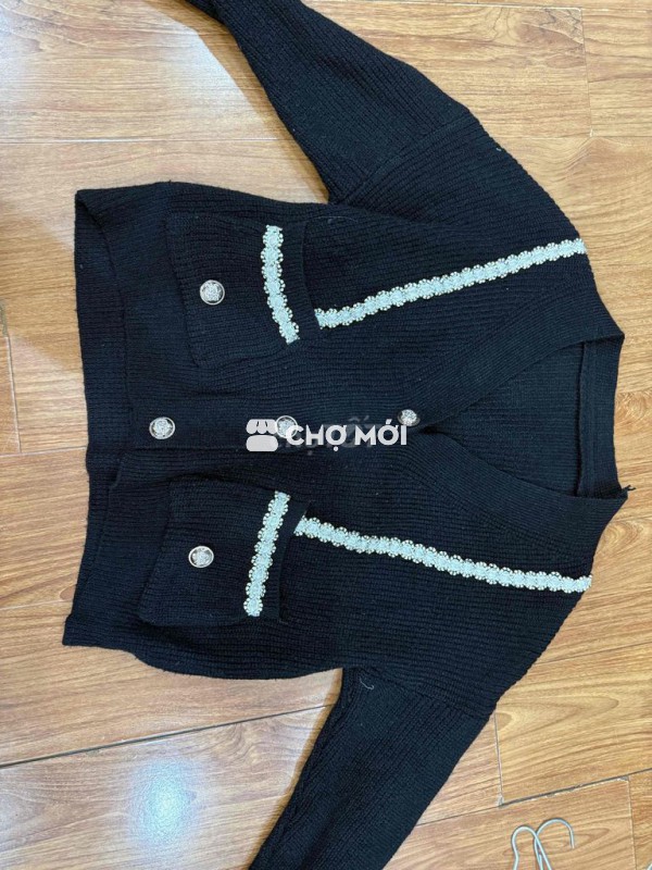 Áo len nữ len Đen