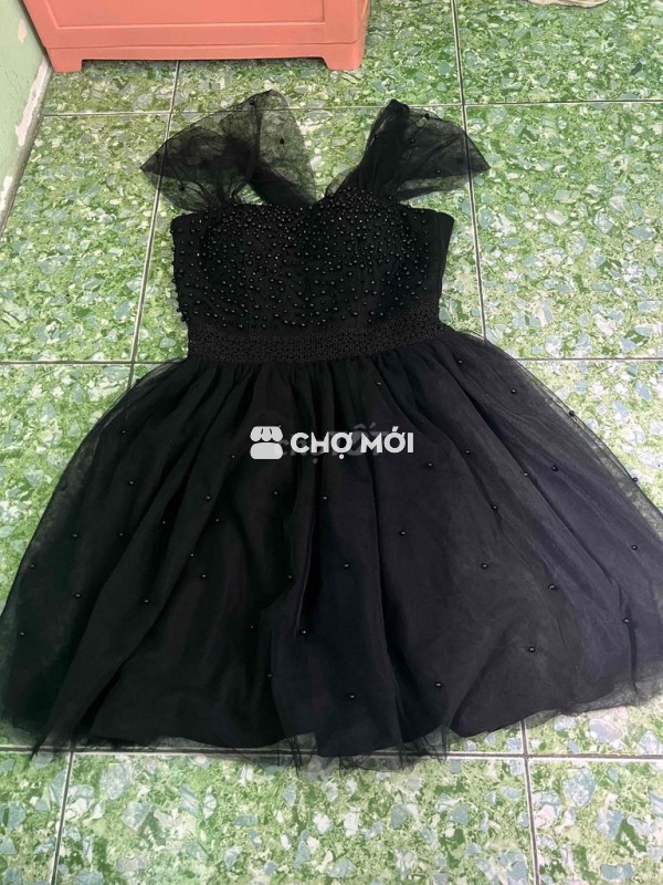 Đầm dạ hội Nữ vải tuyn Đen