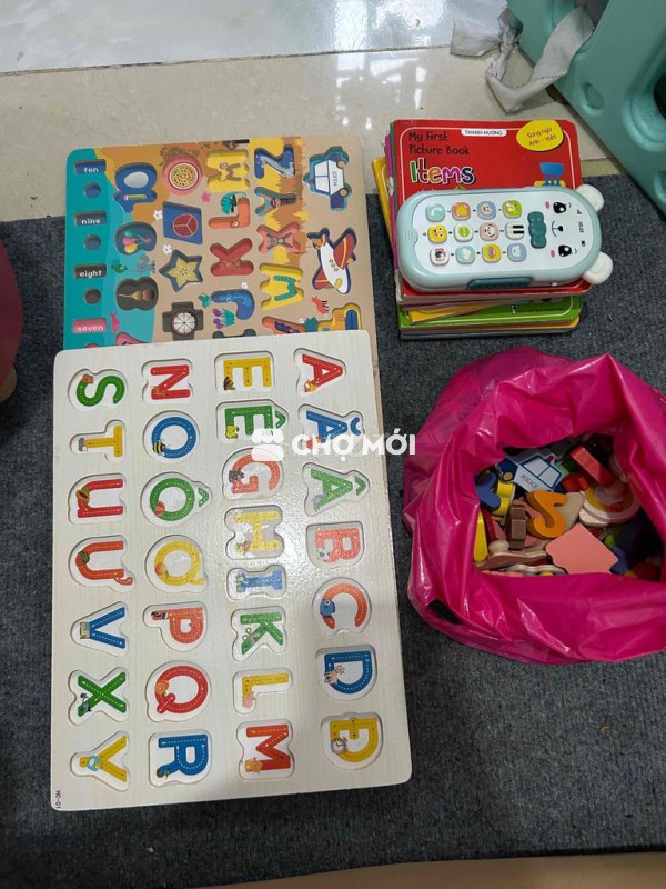 Đồ chơi giáo dục Gỗ ghép hình chữ cái