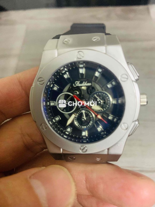 Đồng hồ đeo tay Nam Cao su Kim loại