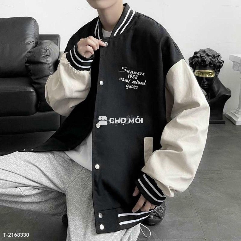 Áo khoác dù bomber 1983,2 lớp hình in đẹp TTS