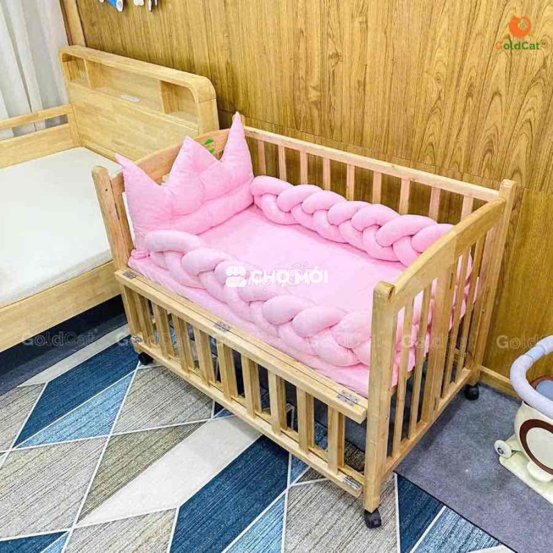 Nôi GoldCat gỗ nâu