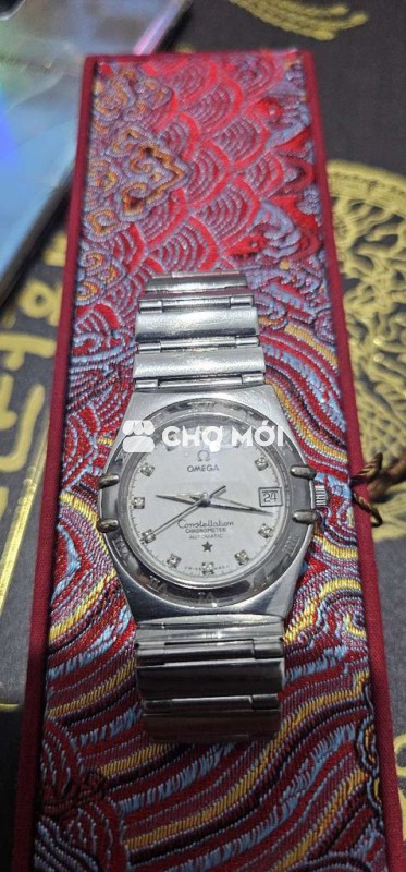 Đồng hồ 0mega Constellation kim loại Bạc