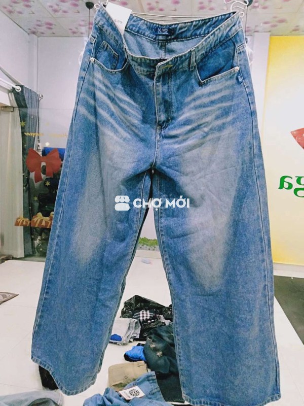 Quần jean size 35,36,ống suông
