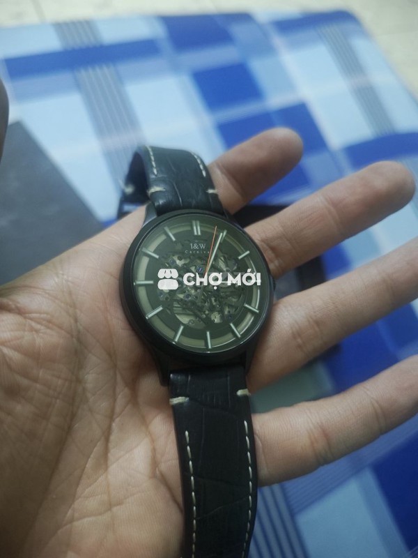 Đồng hồ I&W Carnival 588G Dây da Đen Nam