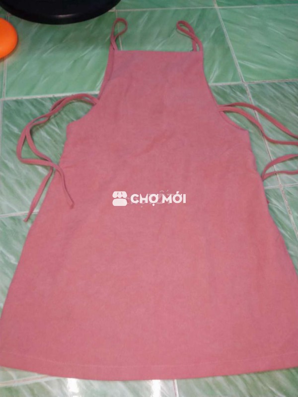 Đầm 2 dây Nữ màu Hồng