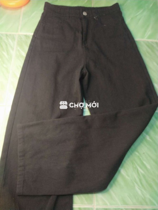 Quần jean mềm ống suông eo 66