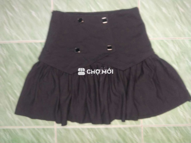 Chân váy nữ xòe đen size S