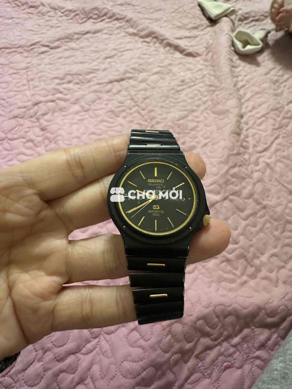 Đồng hồ Seiko SQ Sport 100 Đen Nam