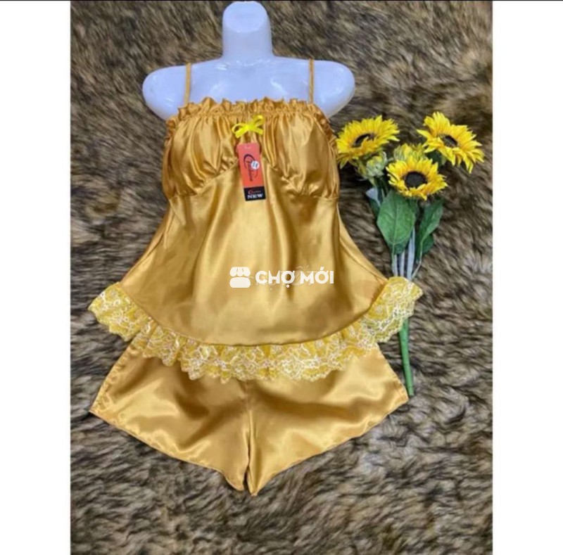 Đồ ngủ nữ lụa hai dây