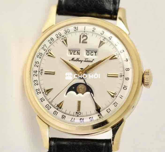 Đồng Hồ Mathey Tissot Trăng Sao Vàng Đúc 18k