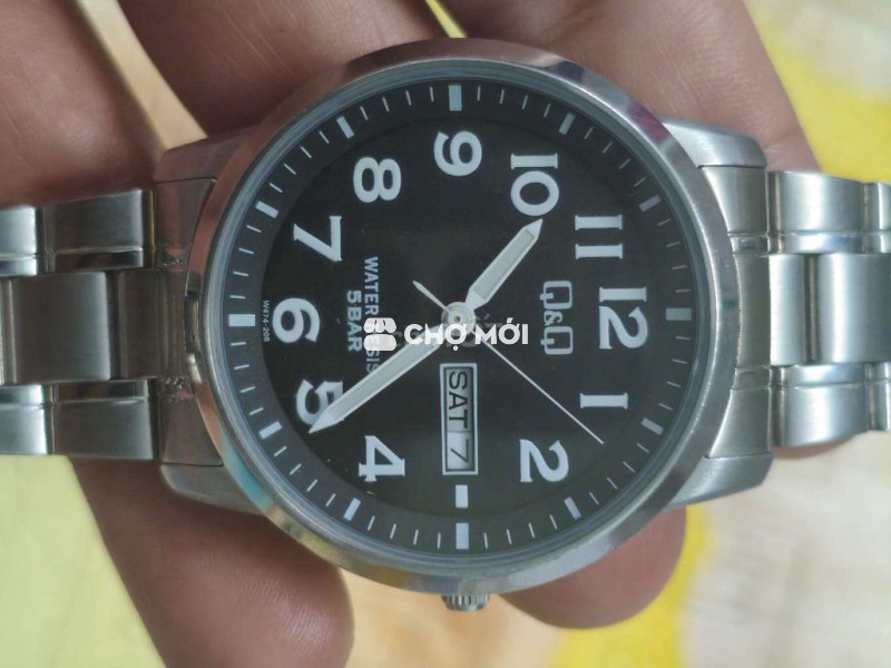 Đồng hồ Nhật, size 38mm, 2 lịch, đáy xoáy, pin Zin