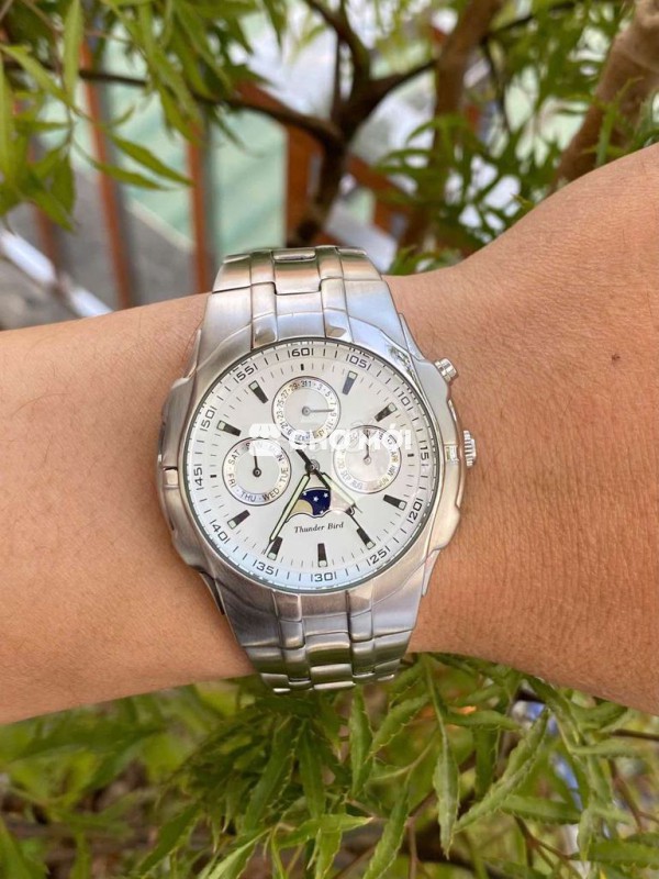 Đồng hồ Thunder Bird Nam Thép Bạc 40mm