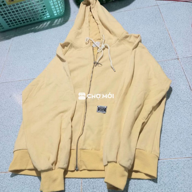 Áo khoác nam vải vàng nhạt