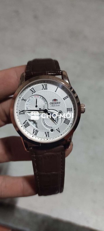 Đồng hồ đeo tay Orient Nam dây da Nâu