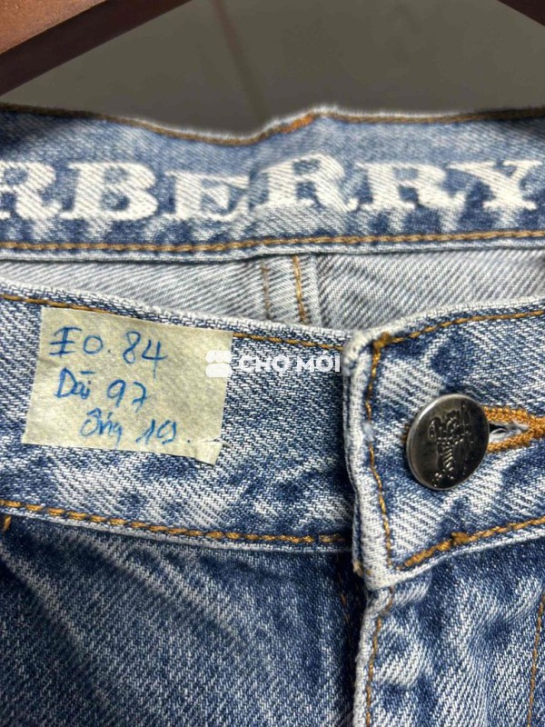 Quần jean Burberry Unisex Cotton