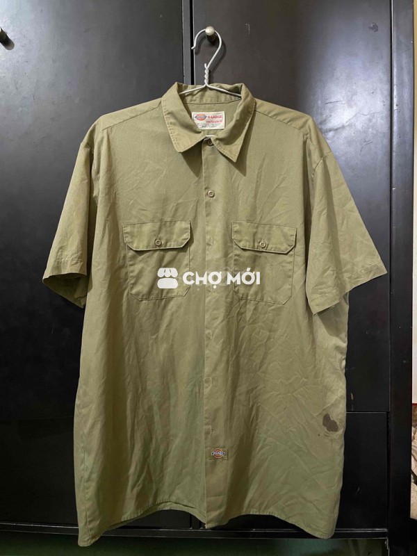 Áo sơ mi Dickies Nam Cotton pha XL
