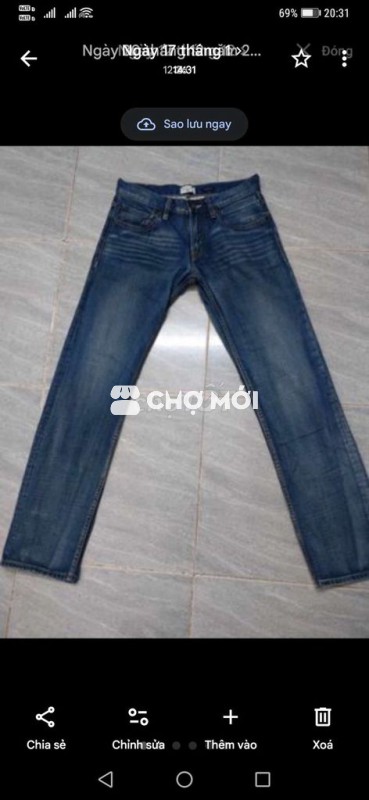 Quần jeans Quiksilver Selvedge AUDenim BS size 30