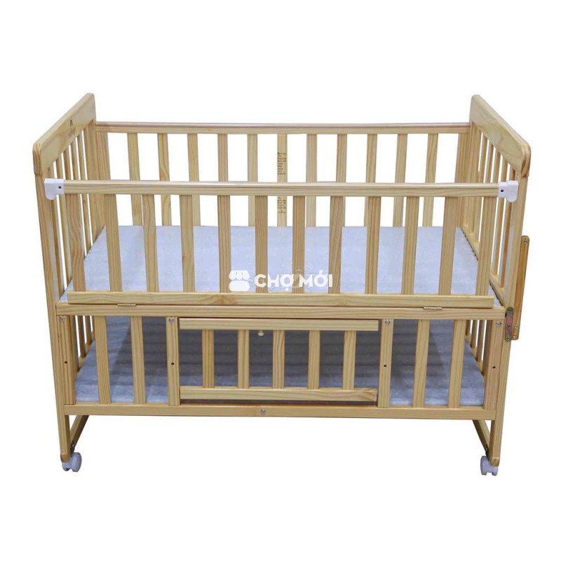 Nôi cũi Honalife Gỗ Vàng gỗ