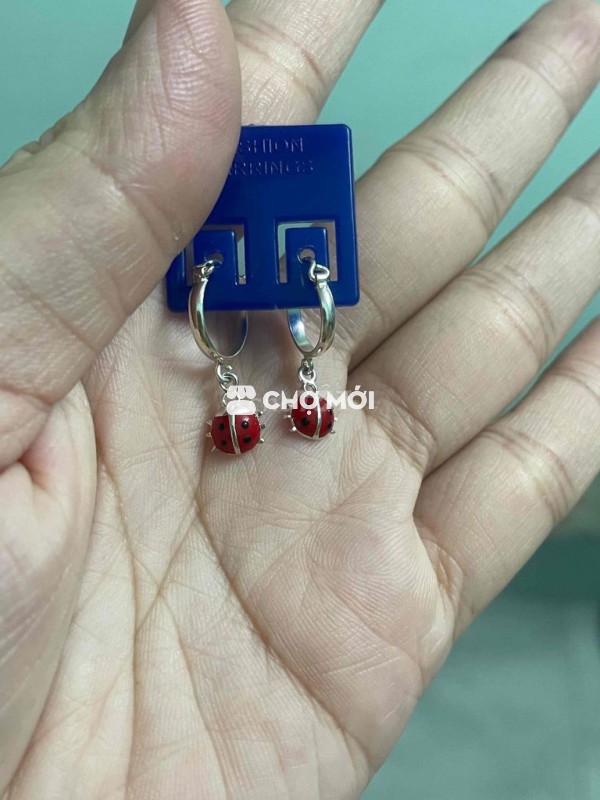 bông tai bé gái bạc ta